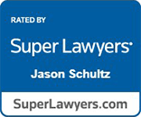 Logo Recognizing Jason R. Schultz P.C.'s affiliation with Super Lawyers
